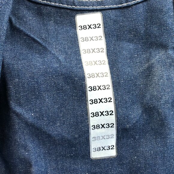 Big Ben Mens Denim Bib Overalls 38x32 Blue 100% Cotton Straight Leg Retro Y2K - Picture 4 of 14